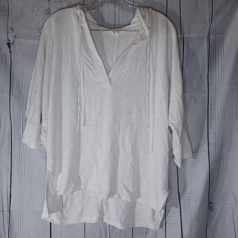 Loft Outlet Women's Lounge V-Neck Athleisure Hooded Top